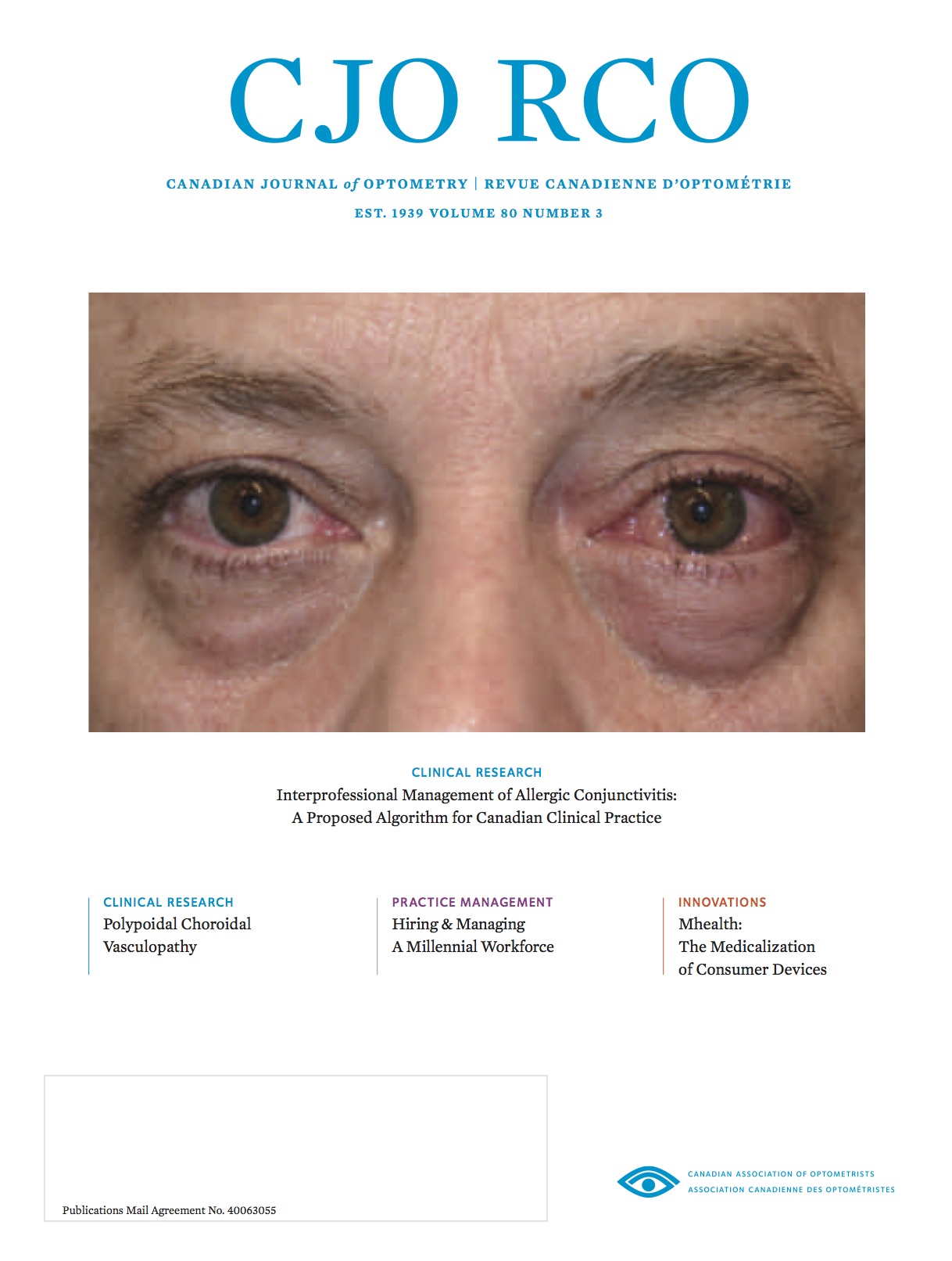 Cover of CJO Volume 80 Number 3