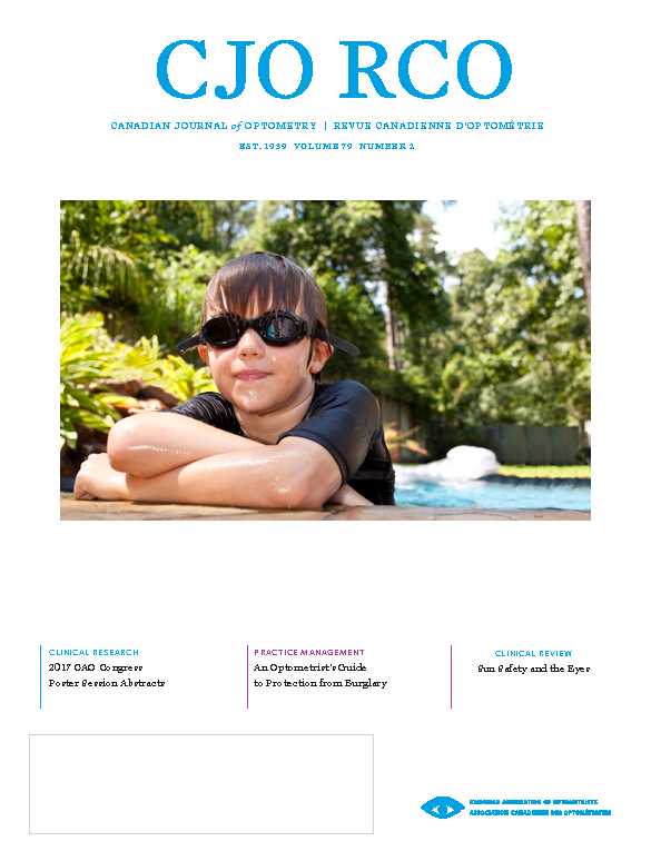 Cover of CJO Volume 79 Number 2, showing a boy wearing sunglasses